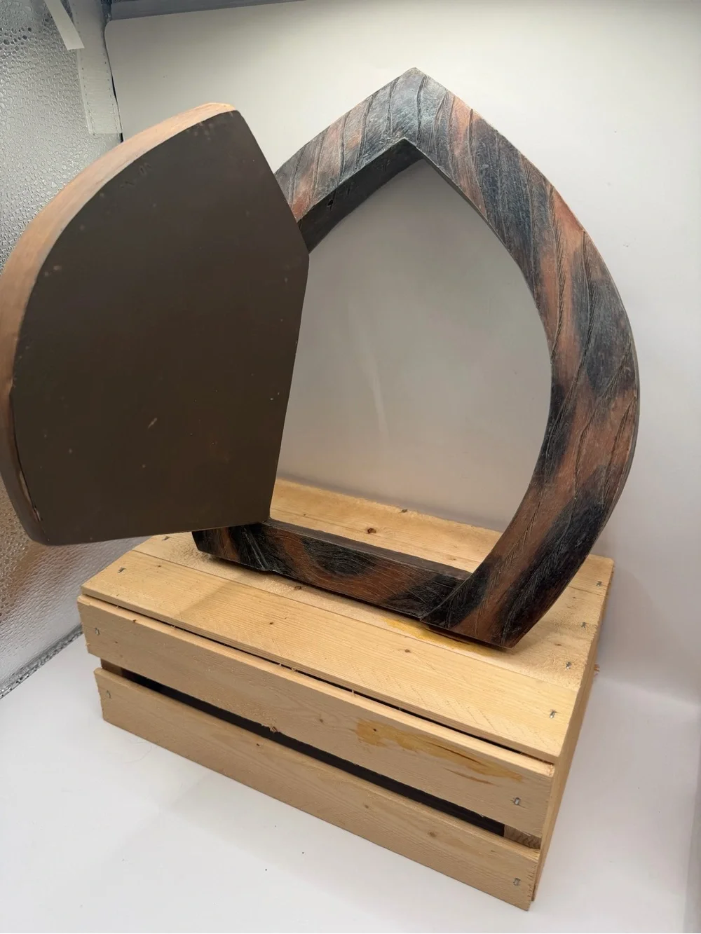 Fairy Door Wall Cabinet Hidden Storage Shelf Woodland Cottage Decor 12”